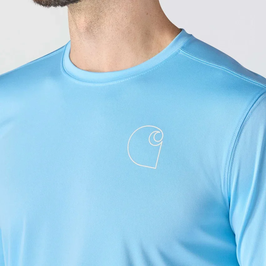 Camisas de manguitos longos leves para homem Force Sun Defender com UPF 50+, que absorve a humidade – Camisas de proteção solar