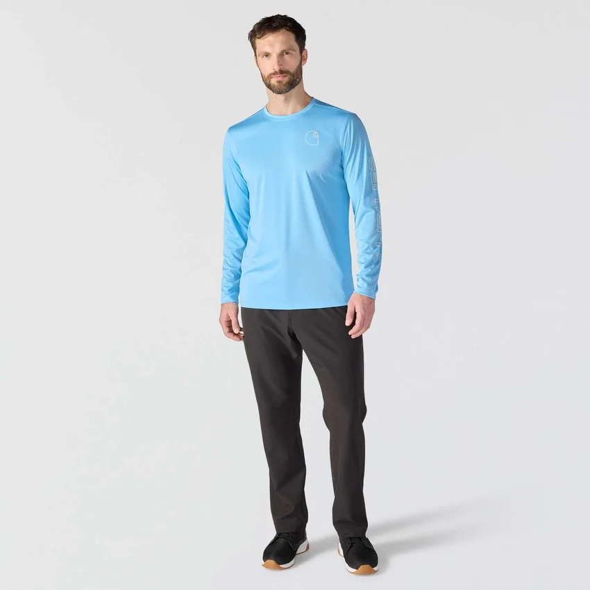 Camisas de manguitos longos leves para homem Force Sun Defender com UPF 50+, que absorve a humidade – Camisas de proteção solar