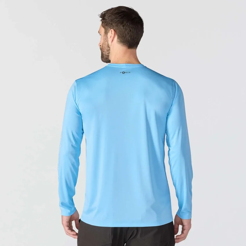 Camisas de manguitos longos leves para homem Force Sun Defender com UPF 50+, que absorve a humidade – Camisas de proteção solar