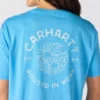 Camisas femininas de corte largo e leves com padrão floral em Tencel