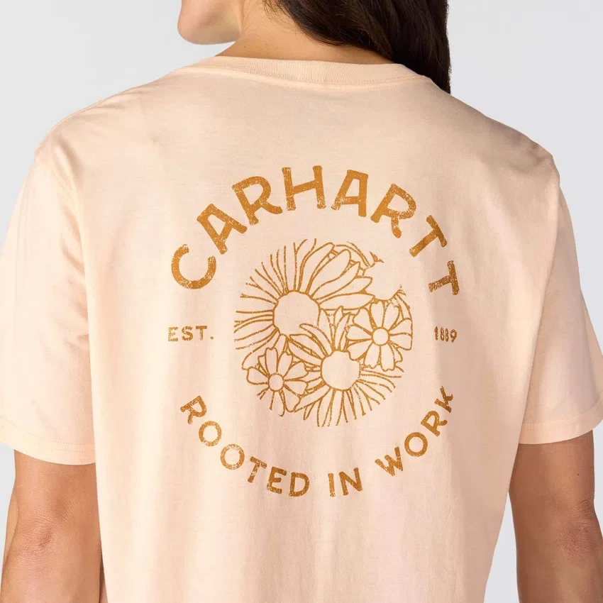 Camisas femininas de corte largo e leves com padrão floral em Tencel