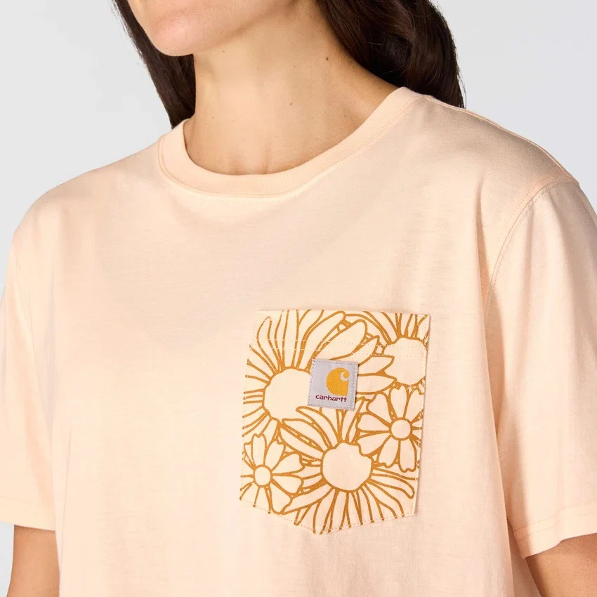 Camisas femininas de corte largo e leves com padrão floral em Tencel