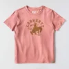 Camisas femininas Irvine de corte descontraído com grafismo de cavalo