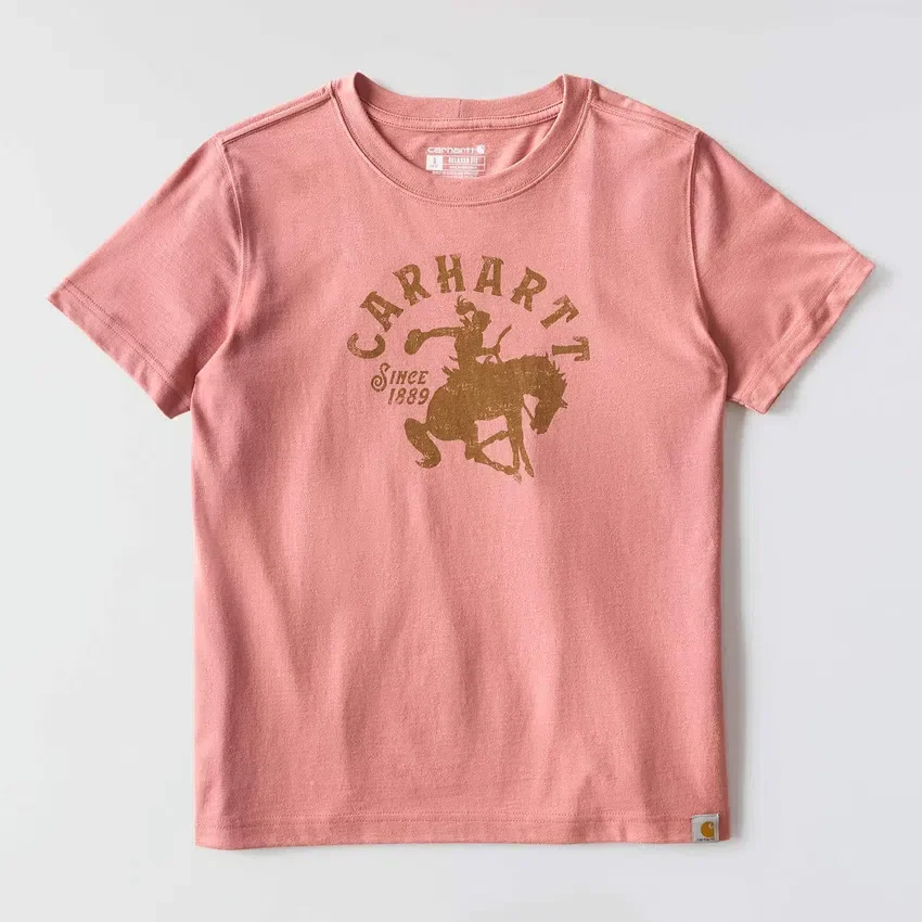 Camisas femininas Irvine de corte descontraído com grafismo de cavalo