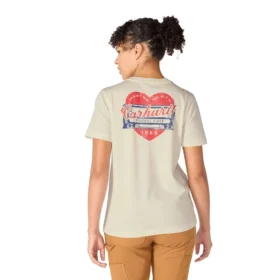 Camisas femininas Irvine de corte descontraído com grafismo «Heritage Heart»