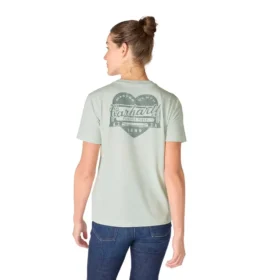 Camisas femininas Irvine de corte descontraído com grafismo «Heritage Heart»