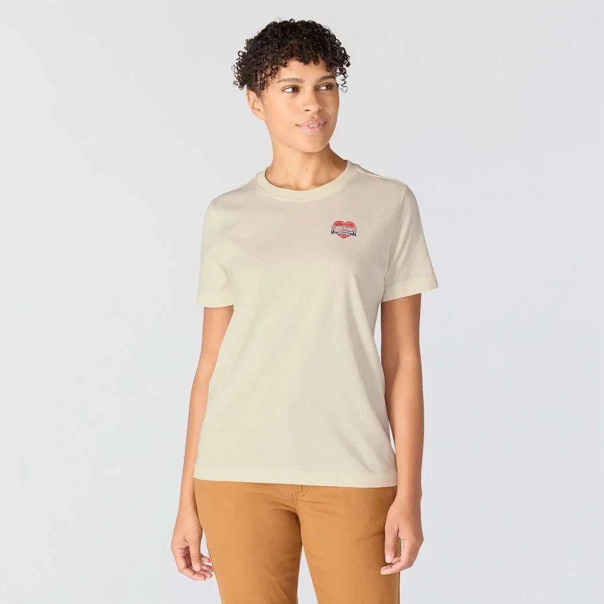 Camisas femininas Irvine de corte descontraído com grafismo «Heritage Heart»