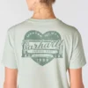 Camisas femininas Irvine de corte descontraído com grafismo «Heritage Heart»