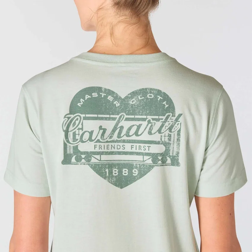Camisas femininas Irvine de corte descontraído com grafismo «Heritage Heart»