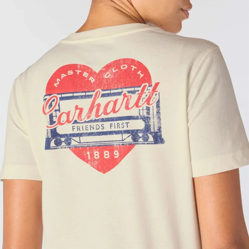 Camisas femininas Irvine de corte descontraído com grafismo «Heritage Heart»