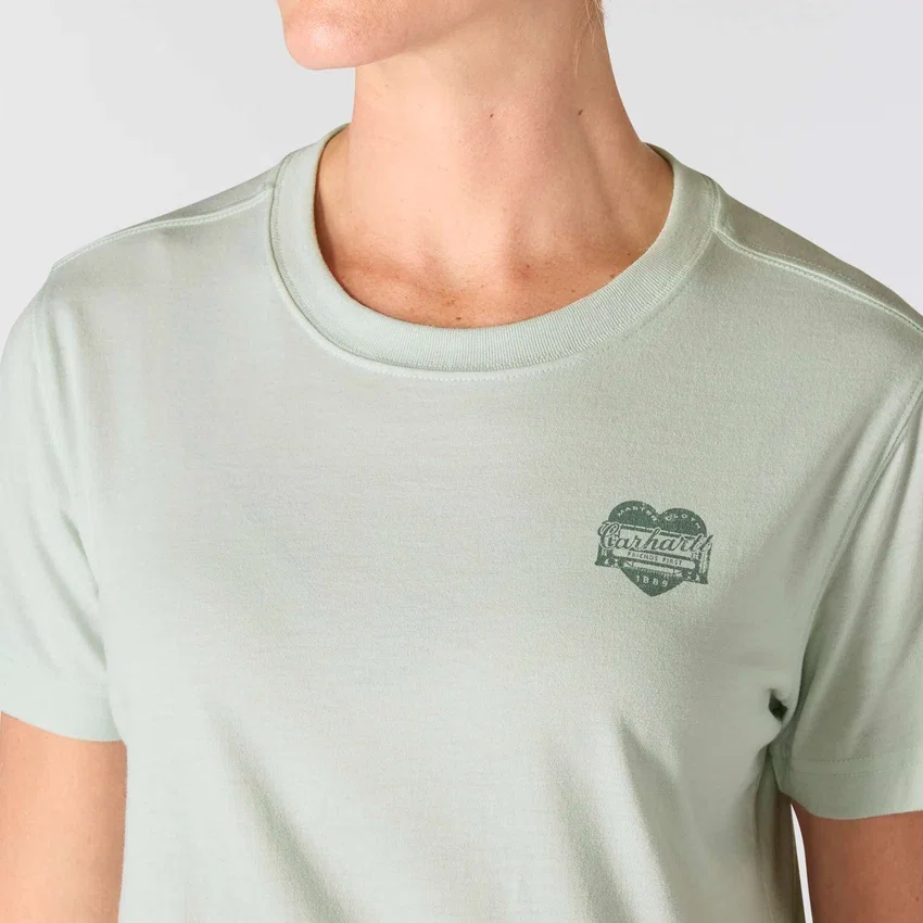 Camisas femininas Irvine de corte descontraído com grafismo «Heritage Heart»