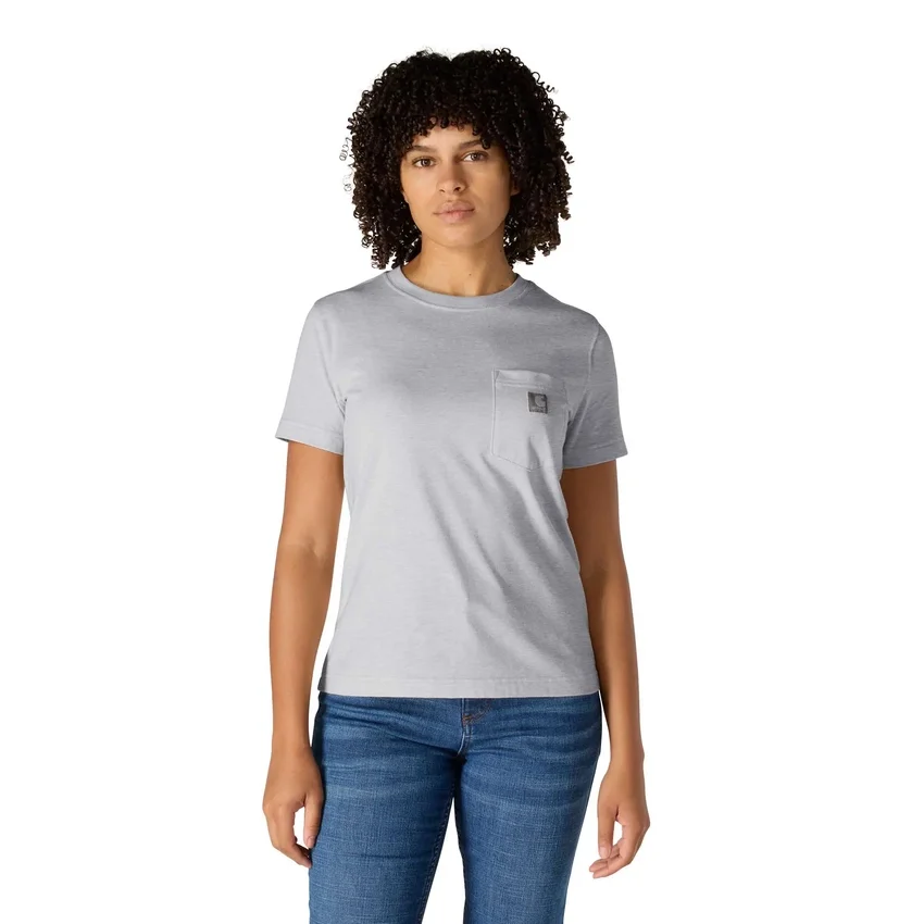 Camisas femininas Irvine de corte descontraído e respirável com bolsos