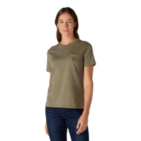 Camisas femininas Irvine de corte descontraído e respirável com bolsos