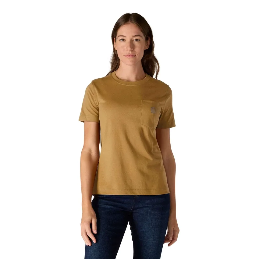 Camisas femininas Irvine de corte descontraído e respirável com bolsos