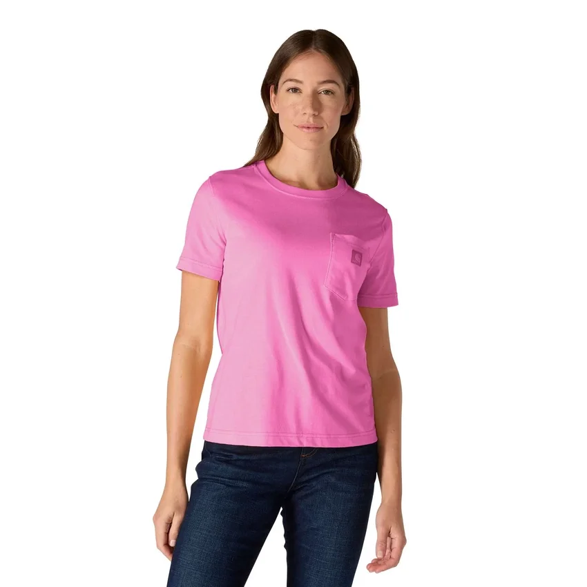 Camisas femininas Irvine de corte descontraído e respirável com bolsos