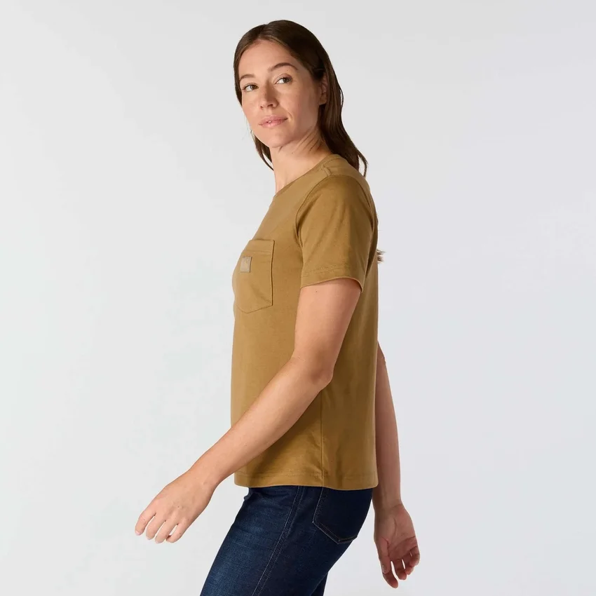 Camisas femininas Irvine de corte descontraído e respirável com bolsos