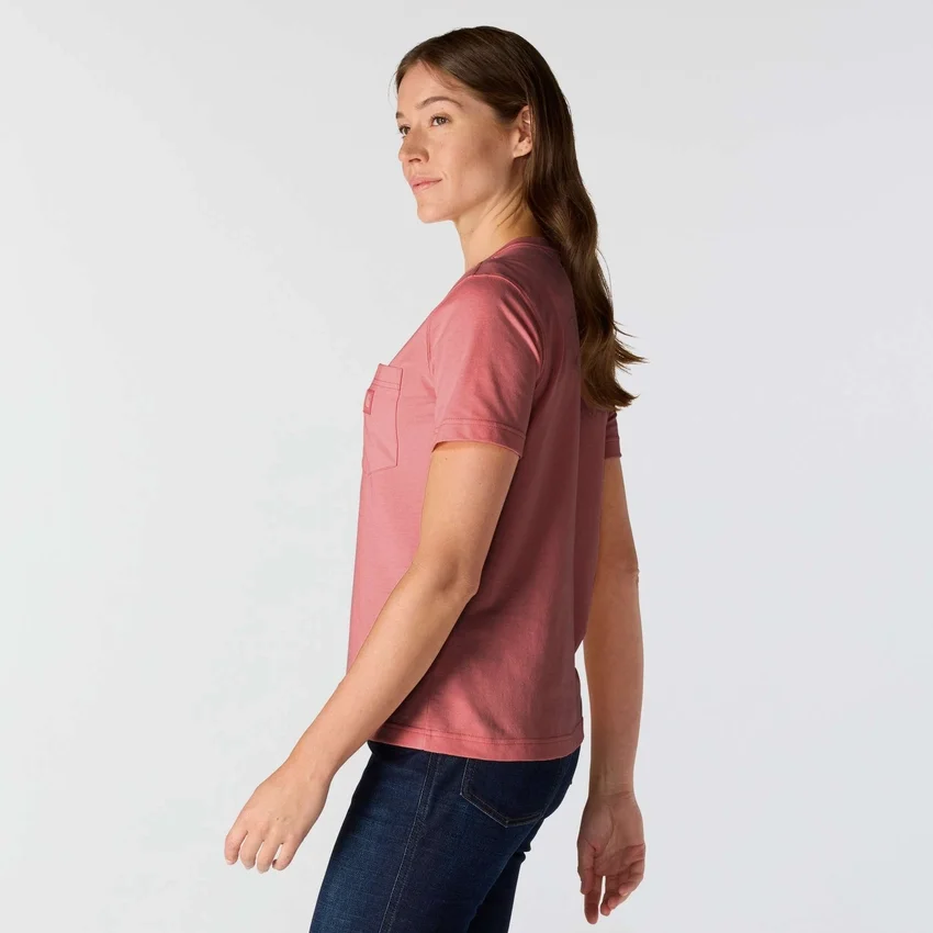 Camisas femininas Irvine de corte descontraído e respirável com bolsos