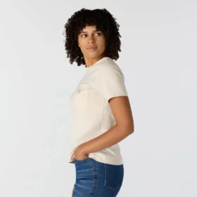 Camisas femininas Irvine de corte descontraído e respirável com bolsos