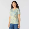 Camisas femininas Irvine de corte descontraído e respirável com bolsos