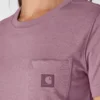 Camisas femininas Irvine de corte descontraído e respirável com bolsos