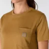 Camisas femininas Irvine de corte descontraído e respirável com bolsos