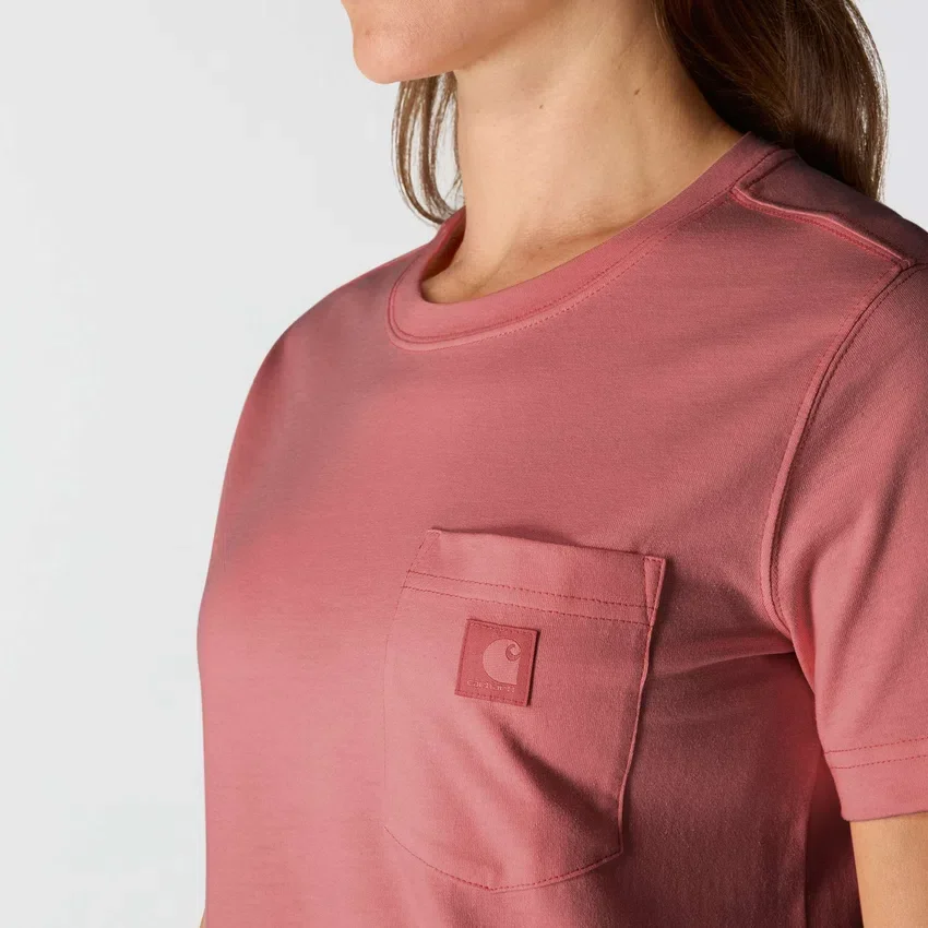 Camisas femininas Irvine de corte descontraído e respirável com bolsos