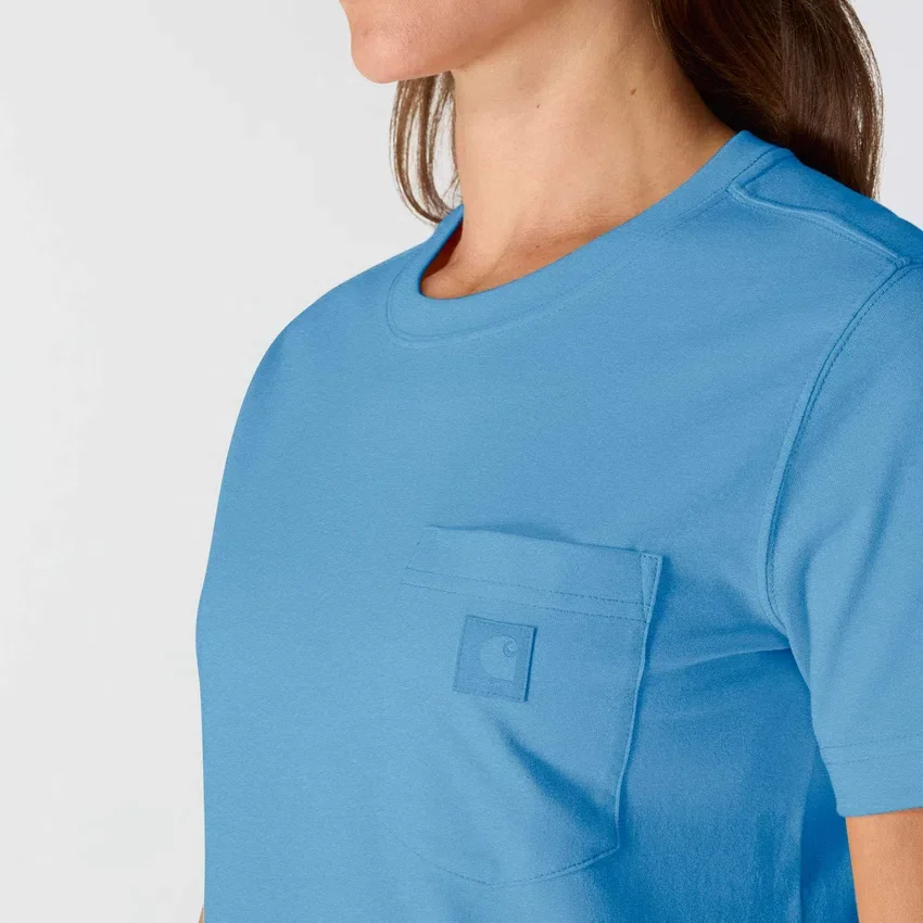 Camisas femininas Irvine de corte descontraído e respirável com bolsos