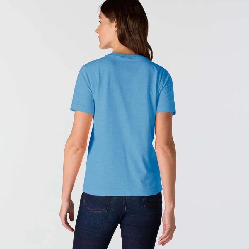 Camisas femininas Irvine de corte descontraído e respirável com bolsos