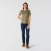 Camisas femininas Irvine de corte descontraído e respirável com bolsos