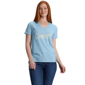 Camisas femininas leves com decote em V e estampadas em Tencel