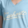 Camisas femininas leves com decote em V e estampadas em Tencel