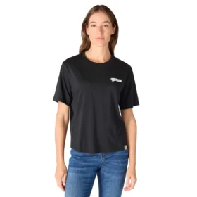 Camisas femininas leves em Tencel com estampado de bandeira em forma de penant