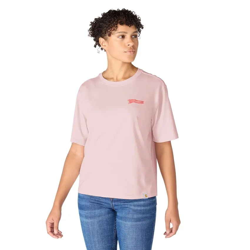 Camisas femininas leves em Tencel com estampado de bandeira em forma de penant