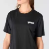 Camisas femininas leves em Tencel com estampado de bandeira em forma de penant