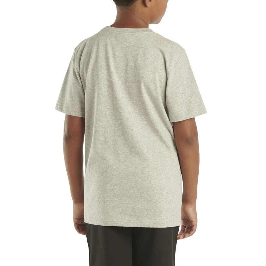 Camisas infantis de manguitos curtos com bolso (bebés/crianças/jovens)