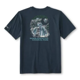 Camisas masculinas com motivo gráfico do Parque Nacional de Shenandoah