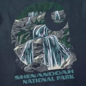 Camisas masculinas com motivo gráfico do Parque Nacional de Shenandoah