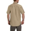 Camisas masculinas de lona de manguitos curtos Windham, corte descontraído