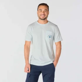 Camisas masculinas de trabalho com gráfico «Irvine» de corte descontraído