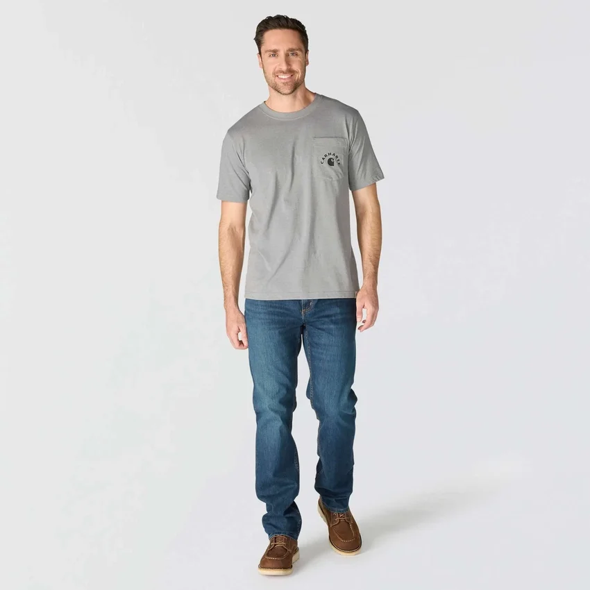 Camisas masculinas de trabalho com gráfico «Irvine» de corte descontraído