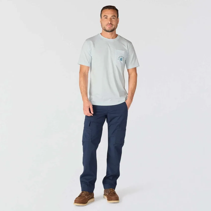 Camisas masculinas de trabalho com gráfico «Irvine» de corte descontraído