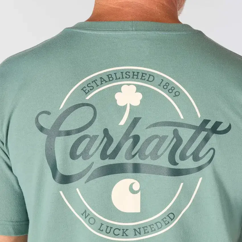 Camisas masculinas Dearborn com corte descontraído e estampado «Luck» - Camisola do Dia de São Patrício