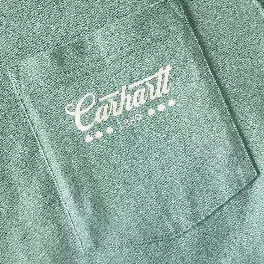 Camisas masculinas Dearborn com corte descontraído e estampado «Luck» - Camisola do Dia de São Patrício