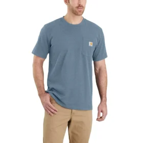 Camisas masculinas Dearborn de corte descontraído, tecido pesado e com bolsos