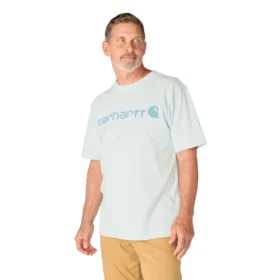 Camisas masculinas Dearborn de corte largo e tecido pesado com logótipo
