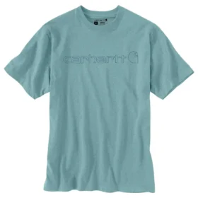 Camisas masculinas Dearborn de corte largo e tecido pesado com logótipo
