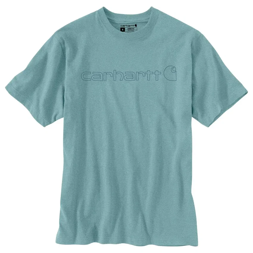 Camisas masculinas Dearborn de corte largo e tecido pesado com logótipo