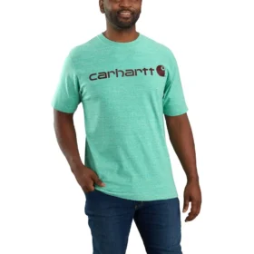 Camisas masculinas Dearborn de corte largo e tecido pesado com logótipo