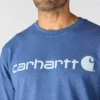 Camisas masculinas Dearborn de corte largo e tecido pesado com logótipo
