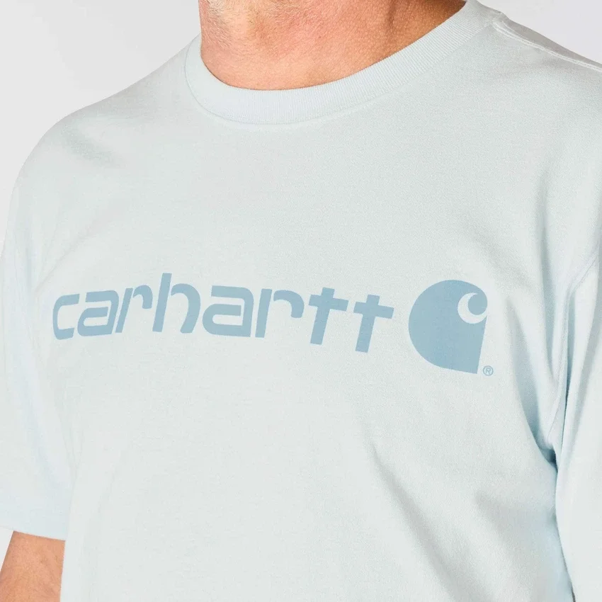Camisas masculinas Dearborn de corte largo e tecido pesado com logótipo